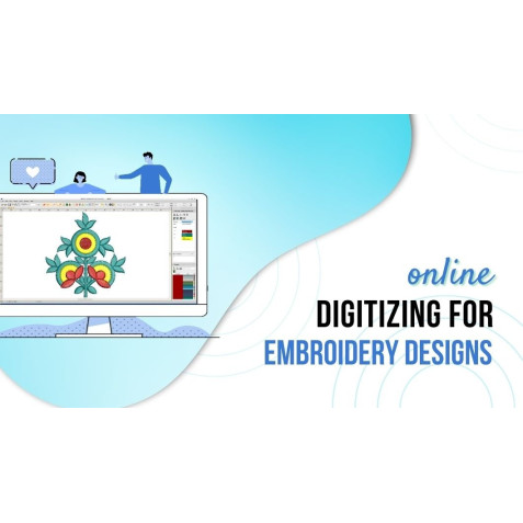 Online Digitizing For Embroidery Designs By EmbDesignTube