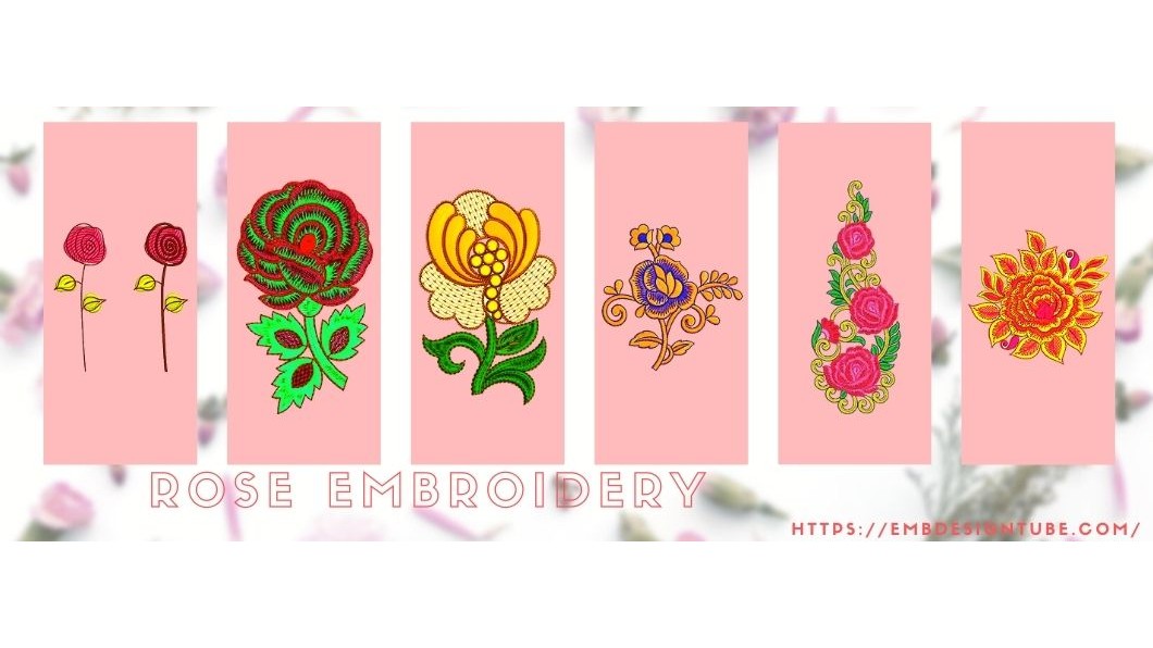 Beautiful Rose Embroidery Designs