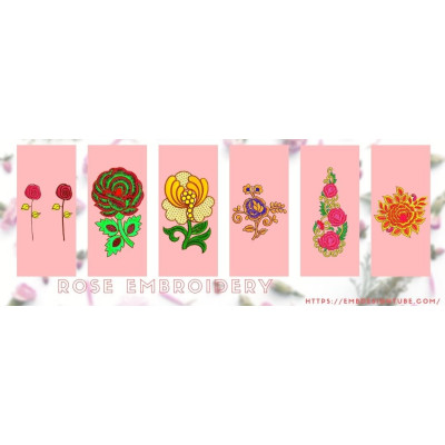 Beautiful Rose Embroidery Designs