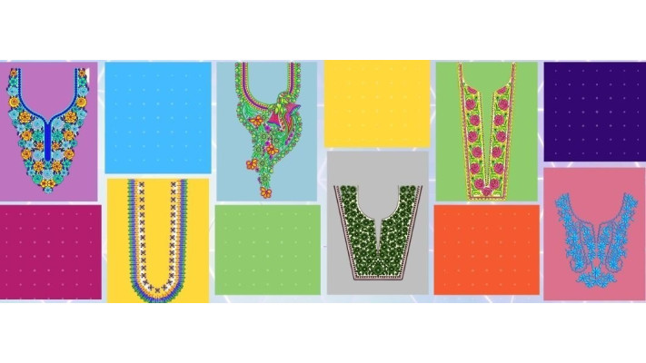 Types of Neck Embroidery Patterns