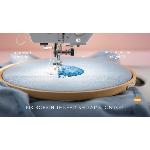Bobbin Thread Showing on Top: Tension, Density, and Design Fix