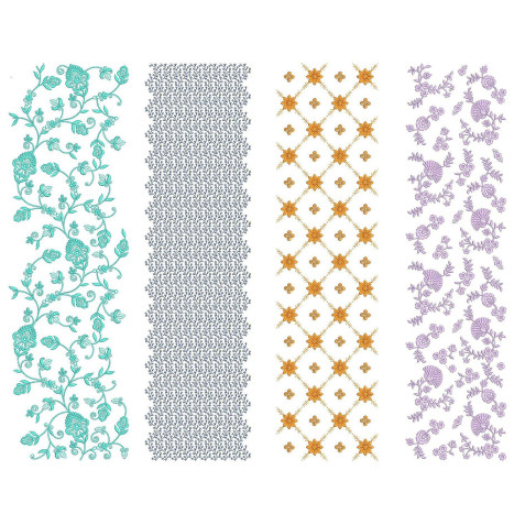 50 All Over Embroidery Designs | June 2021 Bulk Download