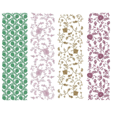 50 All Over Embroidery Designs | June 2021 Bulk Download