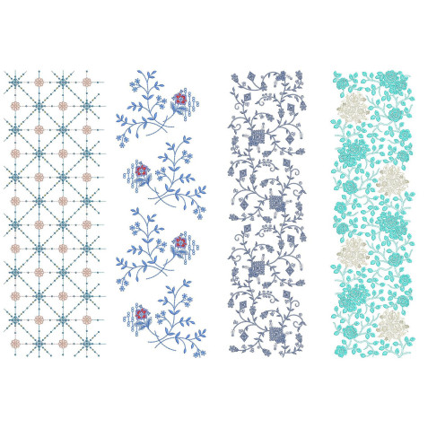 50 All Over Embroidery Designs | June 2021 Bulk Download