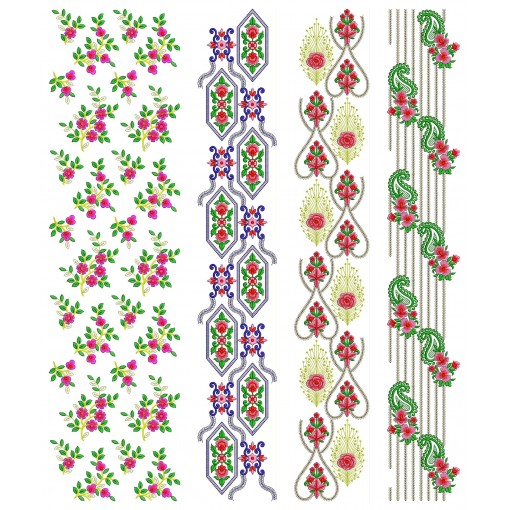 50 All Over Embroidery Designs | November 2020 Bulk Download