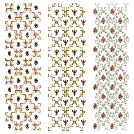 Pack Of 15 Allover Embroidery Designs Pack Of 15 Allover Embroidery Designs