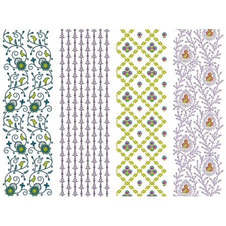 10 All Over Embroidery Designs | August 2021 Bulk Download Vol-1