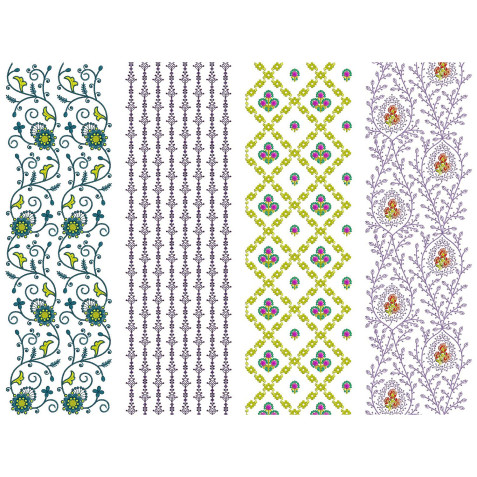 10 All Over Embroidery Designs | August 2021 Bulk Download Vol-1