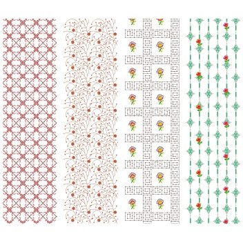 10 All Over Embroidery Designs | August 2021 Bulk Download Vol-2
