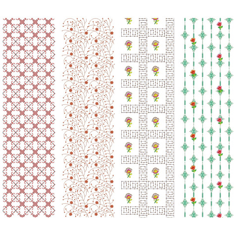 10 All Over Embroidery Designs | August 2021 Bulk Download Vol-2