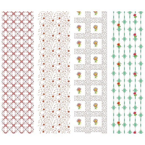 10 All Over Embroidery Designs | August 2021 Bulk Download Vol-2
