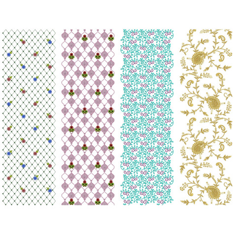 10 All Over Embroidery Designs | August 2021 Bulk Download Vol-3