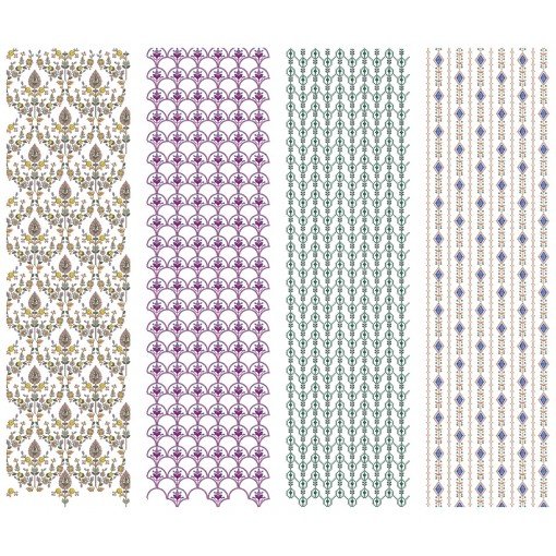 10 All Over Embroidery Designs | August 2021 Bulk Download Vol-1
