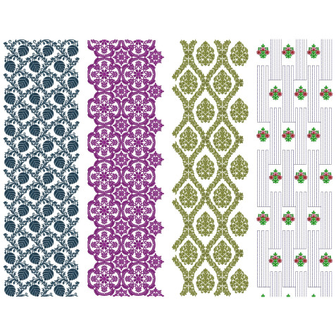 10 All Over Embroidery Designs | August 2021 Bulk Download Vol-3