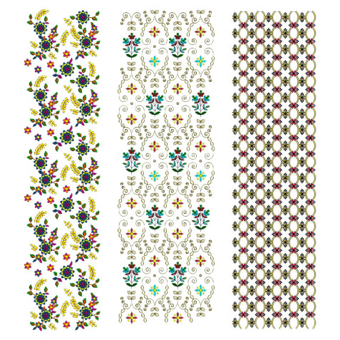 Pack Of 15 Allover Embroidery Designs