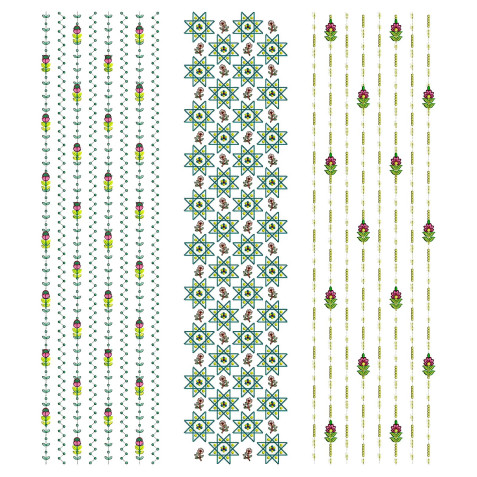 Pack Of 15 Allover Embroidery Designs