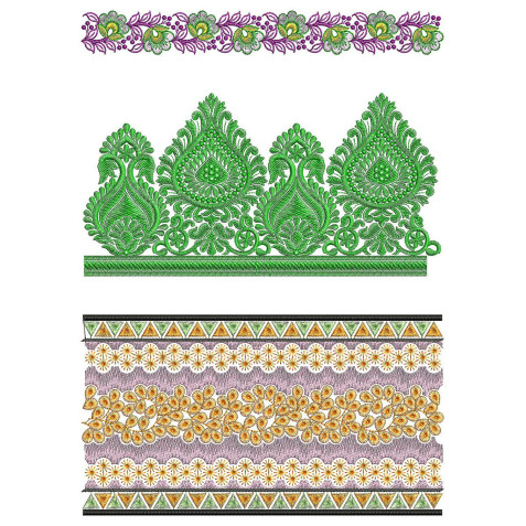 50 Lace Embroidery Designs | June 2021 Bulk Download