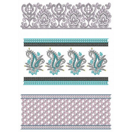50 Lace Embroidery Designs | June 2021 Bulk Download