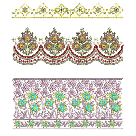 50 Lace Embroidery Designs | June 2021 Bulk Download
