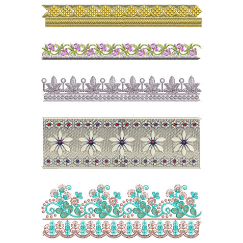 50 Lace Embroidery Designs | June 2021 Bulk Download