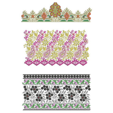 50 Lace Embroidery Designs | June 2021 Bulk Download