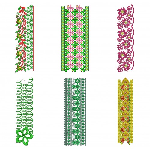 50 Lace Embroidery Designs | February 2021 Bulk Download