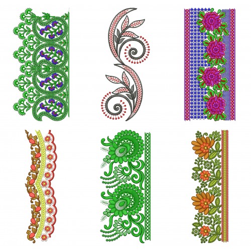 50 Lace Embroidery Designs | February 2021 Bulk Download