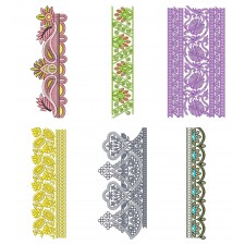 50 Lace Embroidery Designs | March 2021 Bulk Download