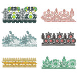 50 Lace Embroidery Designs | April 2021 Bulk Download