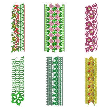50 Lace Embroidery Designs | February 2021 Bulk Download