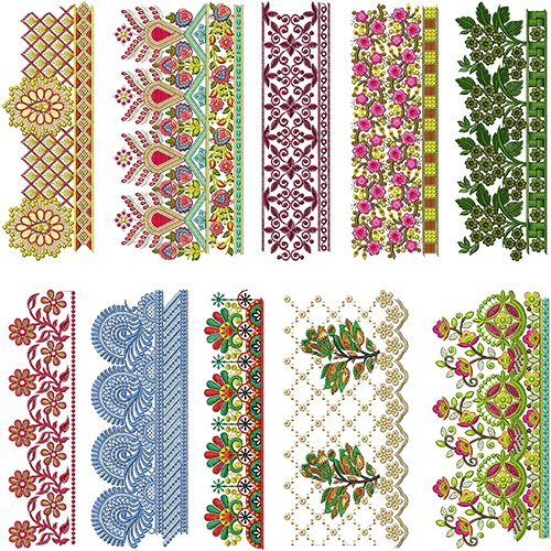 10 Lace Embroidery Designs | December 2021 VL-4