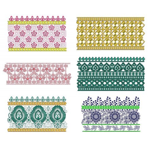 50 Lace Embroidery Designs | August 2021 Bulk Download