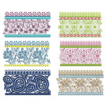 50 Lace Embroidery Designs | August 2021 Bulk Download