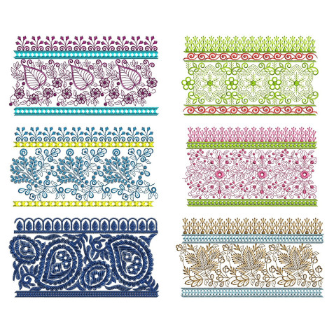 50 Lace Embroidery Designs | August 2021 Bulk Download