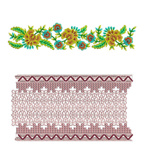 50 Lace Embroidery Designs | August 2021 Bulk Download