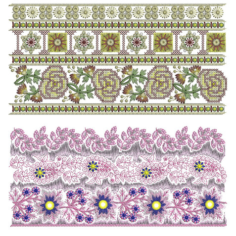 50 Lace Embroidery Designs | July 2021 Bulk Download