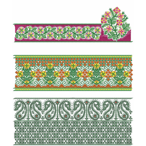 50 Lace Embroidery Designs | July 2021 Bulk Download