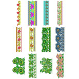 50 Lace Embroidery Designs | January 2021 Bulk Download