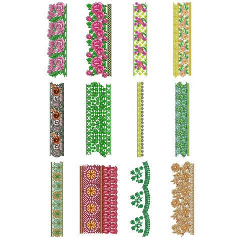 50 Lace Embroidery Designs | January 2021 Bulk Download