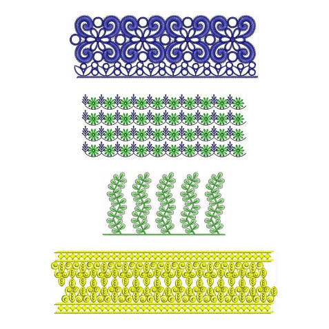 50 Lace Embroidery Designs | November 2020 Bulk Download