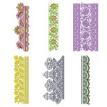 50 Lace Embroidery Designs | March 2021 Bulk Download
