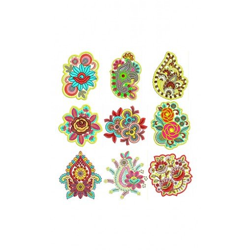 Patch Embroidary Desihgn Bulk Download | 100 Designs