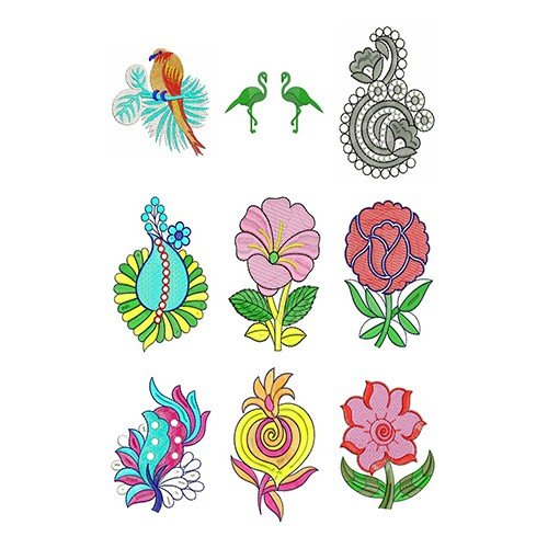 Applique Patch Butta Embroidary Design Bulk Download | 50 Designs