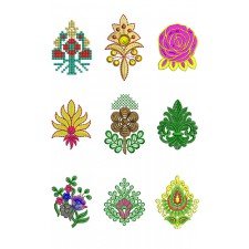 Applique Butta Embroidary Design Bulk Download | 50 Designs
