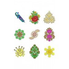 Applique Butta Embroidary Design Bulk Download | 50 Designs