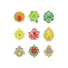 Applique Butta Embroidary Design Bulk Download | 50 Designs
