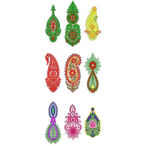 Applique Patch Butta Embroidary Design Bulk Download | 50 Designs