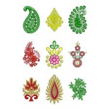 Applique Butta Embroidary Design Bulk Download | 50 Designs