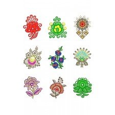 Applique Butta Embroidary Design Bulk Download | 50 Designs