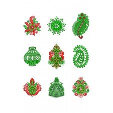 Applique Butta Embroidary Design Bulk Download | 50 Designs